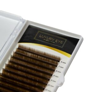 Extensions de cils mixtes Brun chocolat