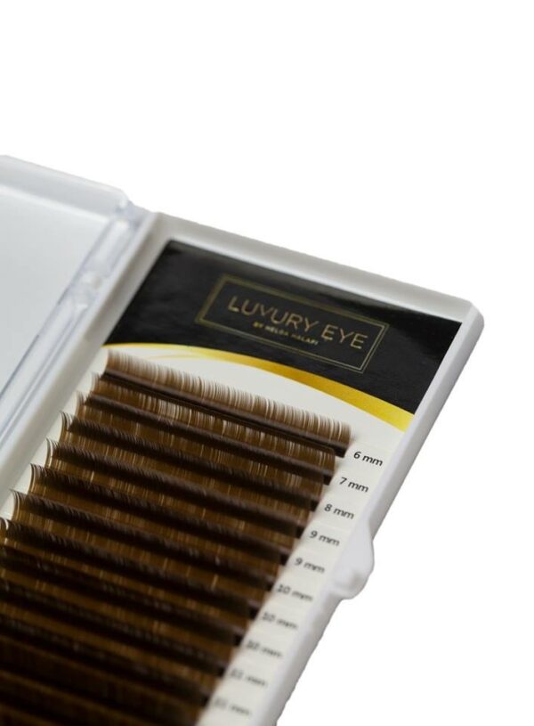 Extensions de cils mixtes Brun chocolat