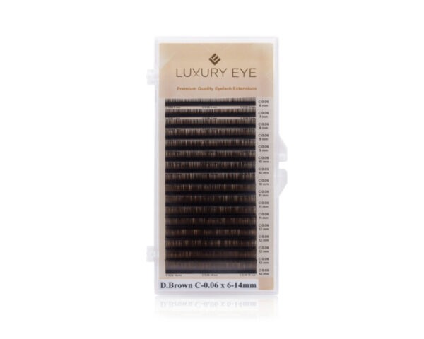 Extensions de cils individuels Brun noir